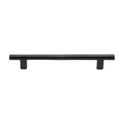 Black Iron Rustic Cabinet Pull Round Bar Design 192mm CTC