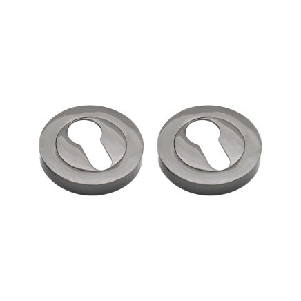 Euro Profile Escutcheon Black Nickel