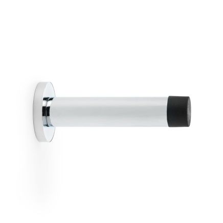 Alexander & Wilks - Cylinder Projection Door Stop on Rose - Polished Chrome