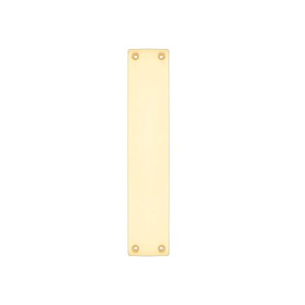 Zoo Hardware Finger Plate for FB112A - Polished Brass