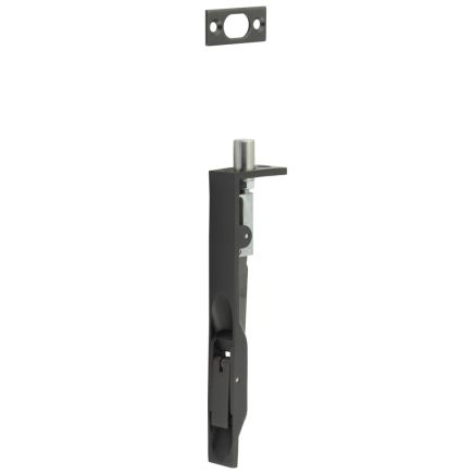 Stainless Steel Flush Bolts JSS50 Dark Bronze 150mm x 20mm Square Forend - By Frelan Hardware - JSS50DB