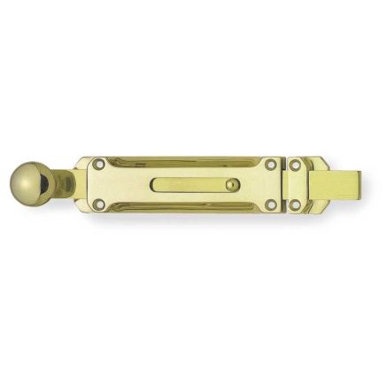 Jedo Architectural Door Bolts 350x35mm Polished Brass - By Frelan Hardware - JV1005PB-350