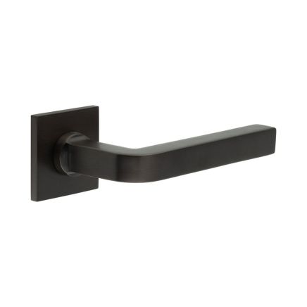 CR-104 Dark Bronze Unsprung Square Rose Door Handle - By Frelan Hardware - CR-104B2DB