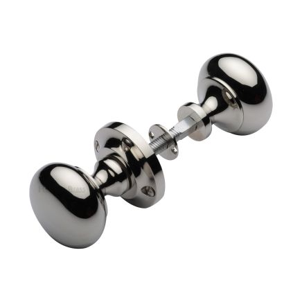 Heritage Brass Victoria Rim Knob Polished Nickel finish