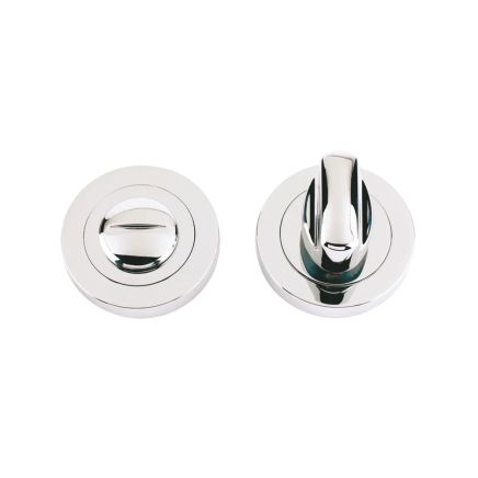 Zoo Hardware Turn & release on round rose - Polished Nickel