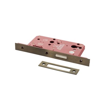 Atlantic DIN Euro Profile Deadlock Double Throw 60mm backset - Antique Brass