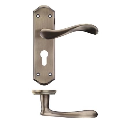 Zoo Hardware Project Asti lever on euro backplate - Bronze