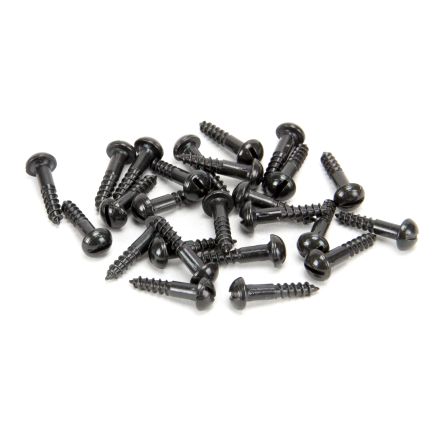 Black 8 x 3/4" Round Head Screws (25)