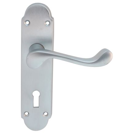 Oakley Lever On Lock Backplate - Satin Chrome