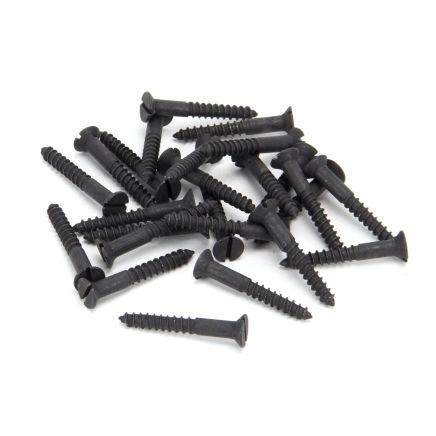 Black 8x1¼" Countersunk Screws (25)