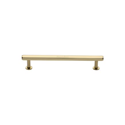 Heritage Brass Cabinet Pull Hexagon Design with 16mm Rose 96mm CTC Polished Brass finish