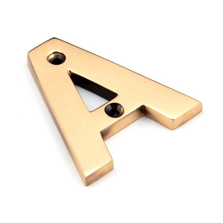 Polished Bronze Letter A