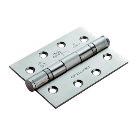 Enduro Grade 13 Ball Bearing P Hinge Square - Satin Stainless Steel (Pair)