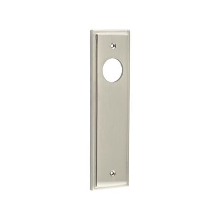 Burlington II Lever Plate Choices Latch Satin Nickel - By Frelan Hardware - BUR450SN