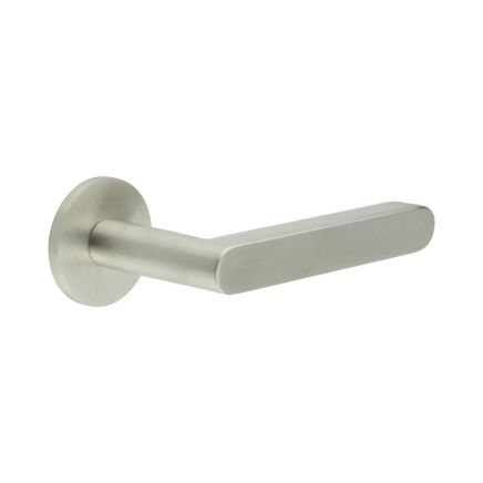 CR-101 Satin Stainless Steel Fixed Dead Round Rose Door Handle - By Frelan Hardware - CR-101A3SSS