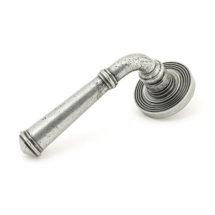 Pewter Regency Lever on Rose Set (Beehive Rose)