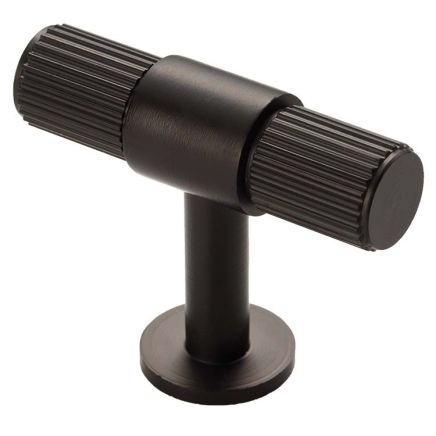 Lines T-Bar Knob - Matt Black
