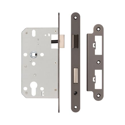 72mm Dark Bronze Din Euro Sashlock Radiused 60mm Backset - By Frelan Hardware - JL-DS60RDB