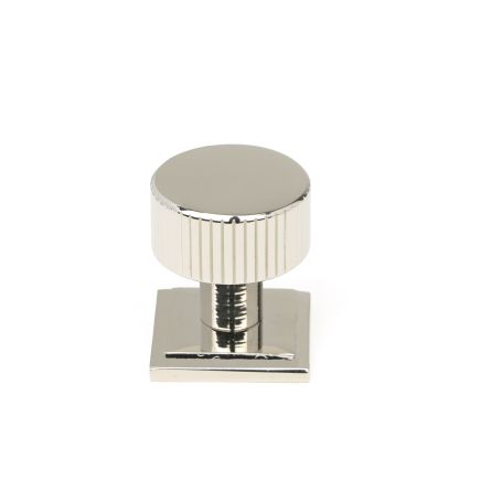 Polished Nickel Judd Cabinet Knob - 25mm (Square)