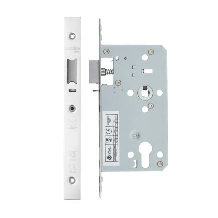 Zoo Hardware 2 Piece - DIN night latch - 72mm c/c - backset 60mm - Stainless Steel