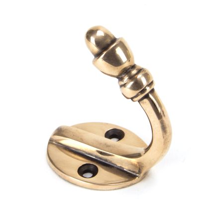 Polished Bronze Coat Hook