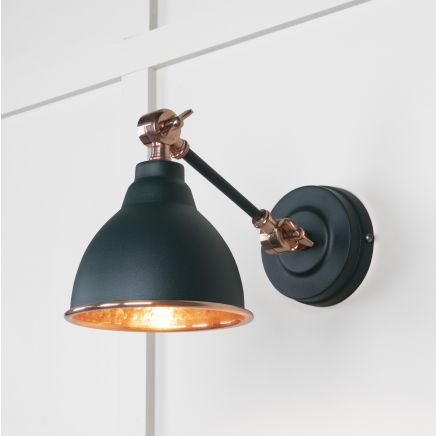 Hammered Copper Brindley Wall Light in Dingle
