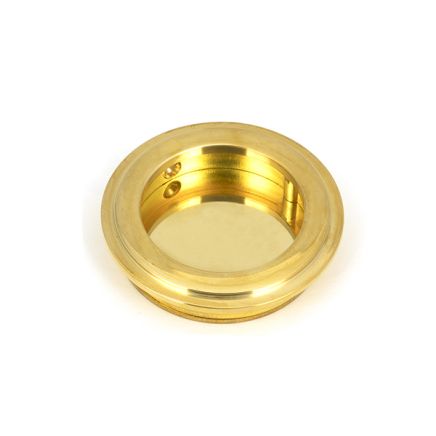 Polished Brass 60mm Art Deco Round Pull