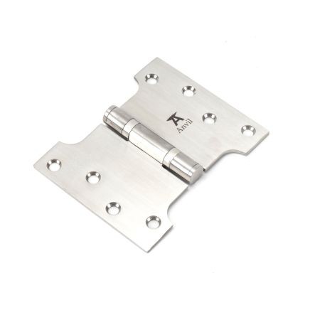 Satin SS (304) 4" x 3" x 5" Parliament Hinge (pair)