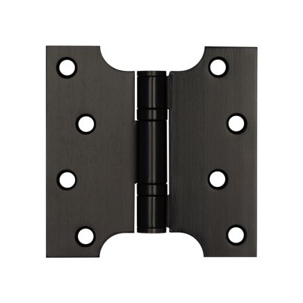 Parliament Ball Bearing Hinge 102x102x3mm Matt Black - By Frelan Hardware - J9449MB - (Sold in Pairs)
