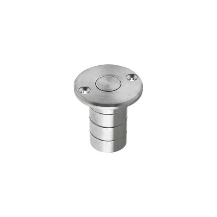 Zoo Hardware Dust Socket for Flush Bolts - Wood 20mm dia. x 38mm - Satin Chrome