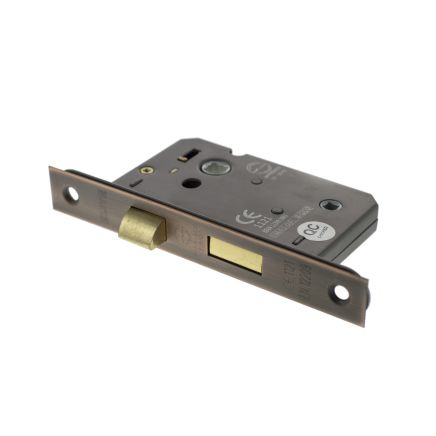 Atlantic Bathroom Lock [CE] 3" - Antique Copper