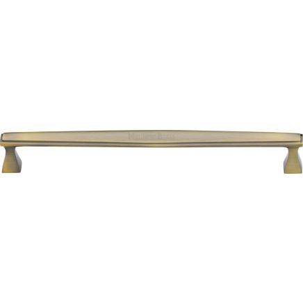 Heritage Brass Cabinet Pull Deco Design 254mm CTC Antique Brass Finish