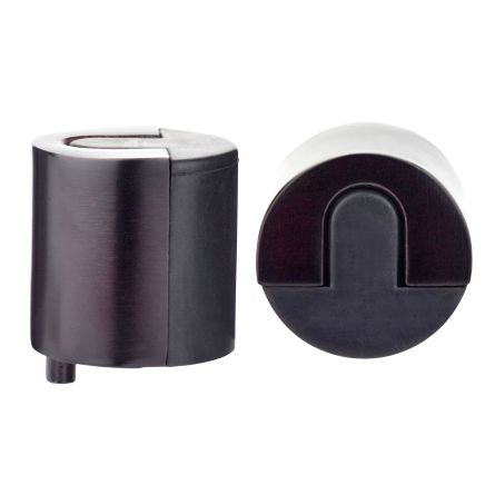 Zoo Hardware Door Stop Floor Mounted - Large Round - 40mm dia - Etna Bronze