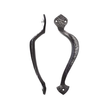 Zoo Hardware Offcentre Pull Handle - 9.5" - Right Hand - Black
