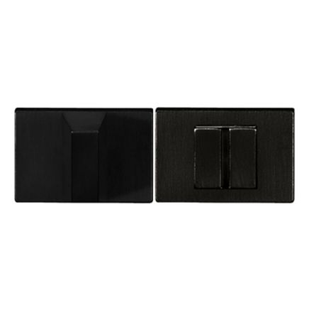 Tupai Rapido RetaLine/VersaLine WC Turn on Long Rose (bolt through fixing only) - Pearl Black