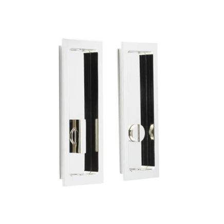 Burlington Rectangular Turn & Release Polished Nickel - By Frelan Hardware - BUR226PN