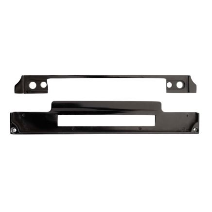 Atlantic DIN Rebate Kit for Euro Profile, Bathroom Lock, Latch, Euro Deadlock - Black Nickel