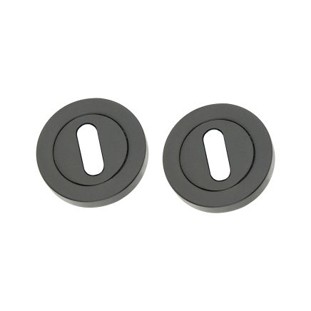 Oval Standard Escutcheon Matt Black