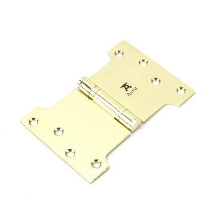 Polished Brass 4" x 4" x 6" Parliament Hinge (pair) ss