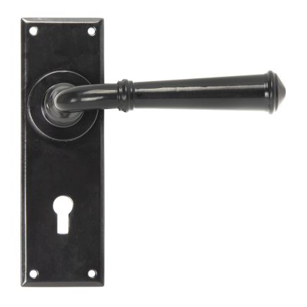Black Regency Lever Lock Set