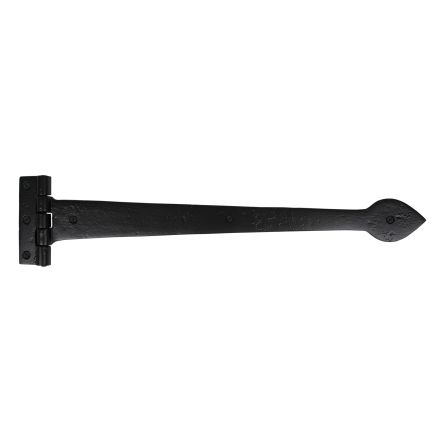 Black Smooth 18" Cast T Hinge (pair)
