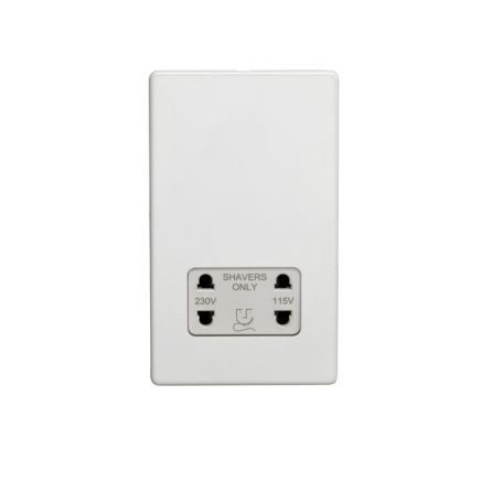 Eurolite Concealed 3mm Shaver Socket White