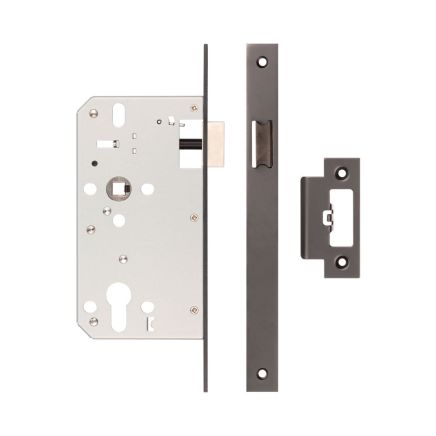 72mm Dark Bronze Din Euro Latch 60mm Backset - By Frelan Hardware - JL-DL60DB