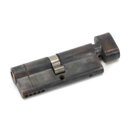 Aged Bronze 40/40 5pin Euro Cylinder/Thumbturn KA