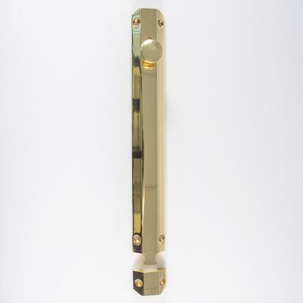 Surface Bolt 255mm - Polished Brass