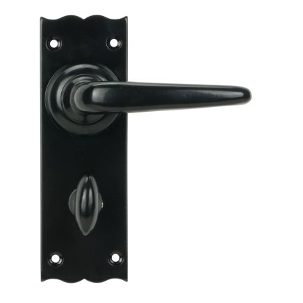 Black Oak Lever Bathroom Set
