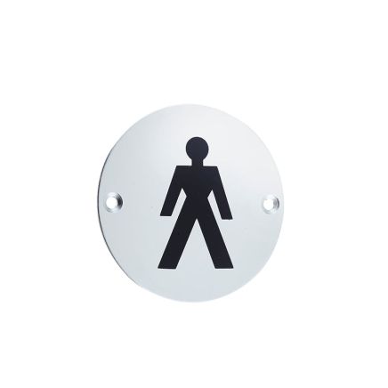 Stainless Steel Male Symbol 75mm Satin Anodised Aluminium - By Frelan Hardware - JS102SAA