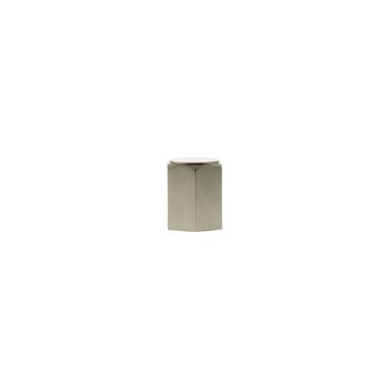 Millhouse Brass Pennington Hexagonal Cylinder Cabinet Knob Handle - Satin Nickel