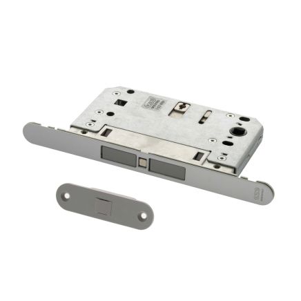 AGB Touch Magnetic Door Catch Bathroom Lock - Satin Chrome