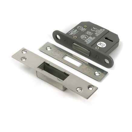 Polished SS 2½" 5 Lever BS Dead Lock